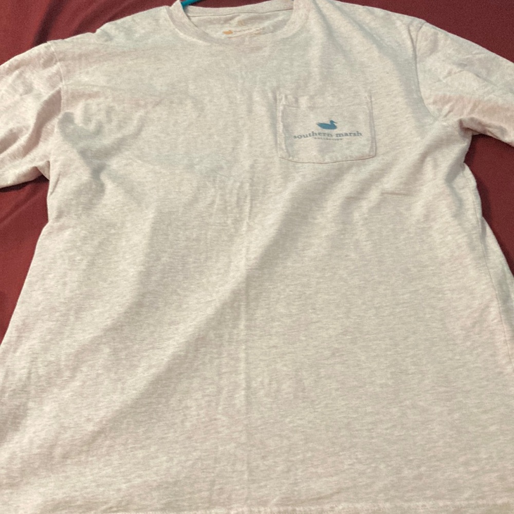 Southern marsh mens large pink t shirt